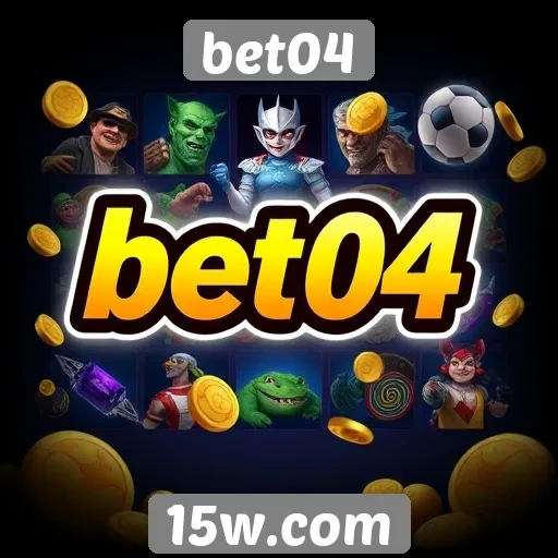 A variedade de jogos disponíveis no bet04